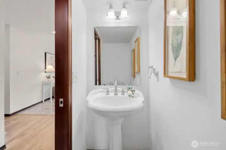 Half bath on Main Level