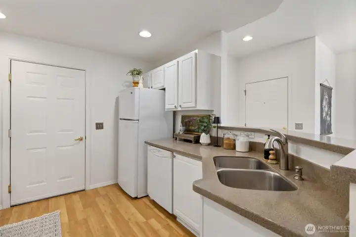 Kitchen/door to garage.