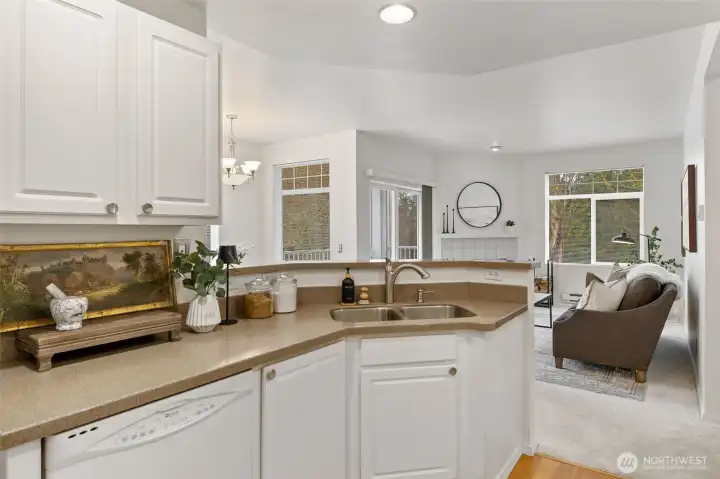 Nice view from kitchen.