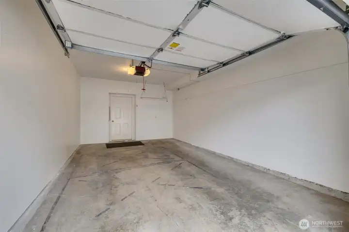 Single car garage/entry to kitchen.