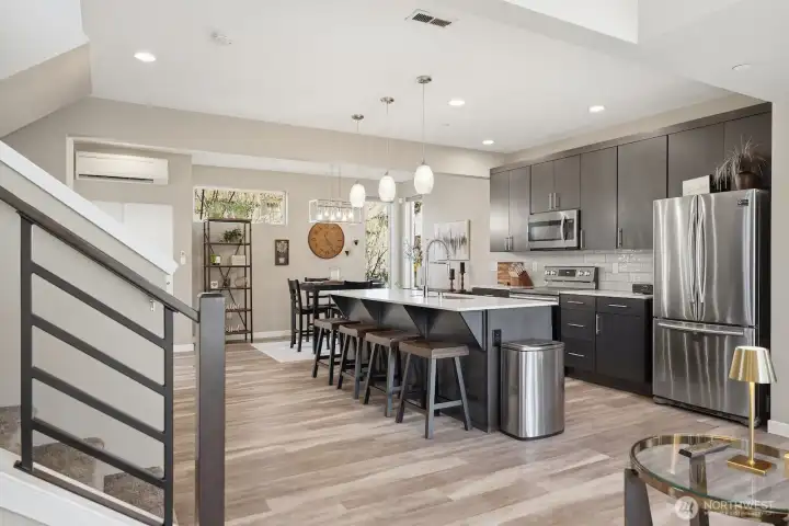 Luxe vinyl plank flooring is durable, stylish, and a breeze to clean.