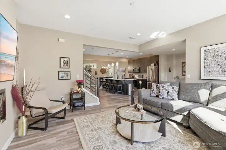 Thoughtful, open design and tall ceilings help this home to stand out from the rest.