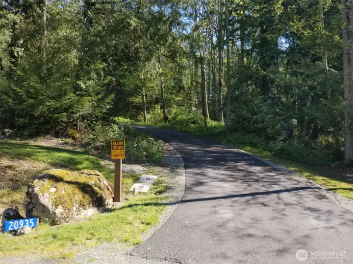 Kust new asphalt driveway