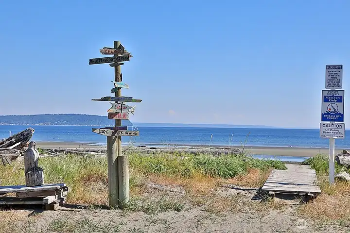 private beach access