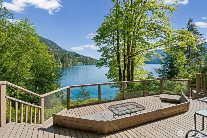 Stunning lake views from this waterfront property.