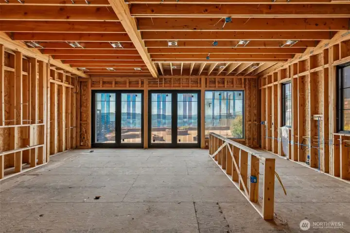 Main level with kitchen to the right Main level with kitchen to the right