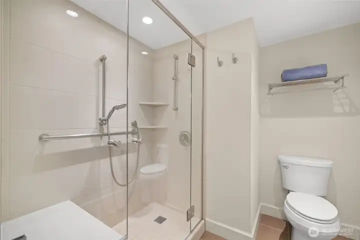 En suite bathroom.