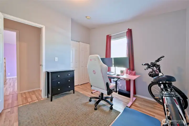 The first bedroom, currently used as an office The first bedroom, currently used as an office