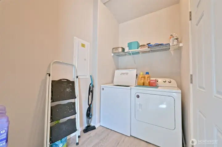 Utility room in the rear of the home off of the kitchen Utility room in the rear of the home off of the kitchen
