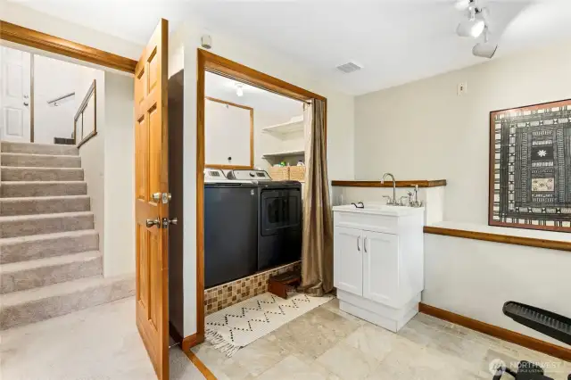 Laundry area downstairs