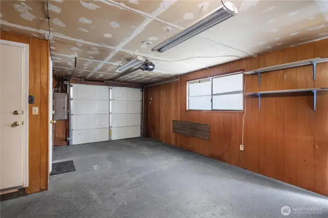 Single car attached garage
