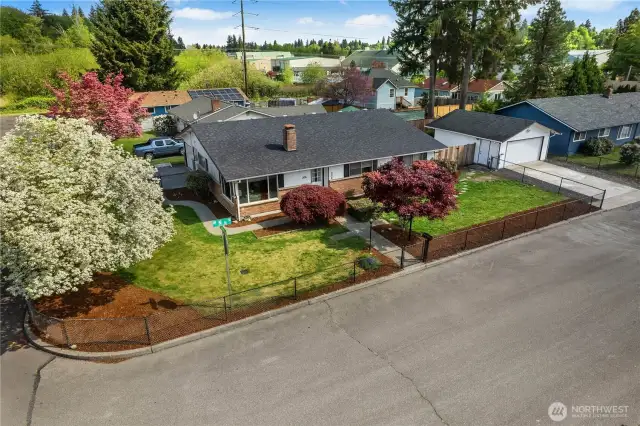 Corner lot - two separate driveways
