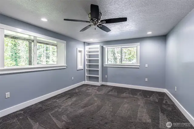 One of two bedrooms downstairs