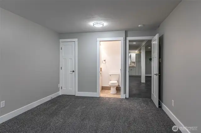 Second bedroom from the opposite side half bath straight head