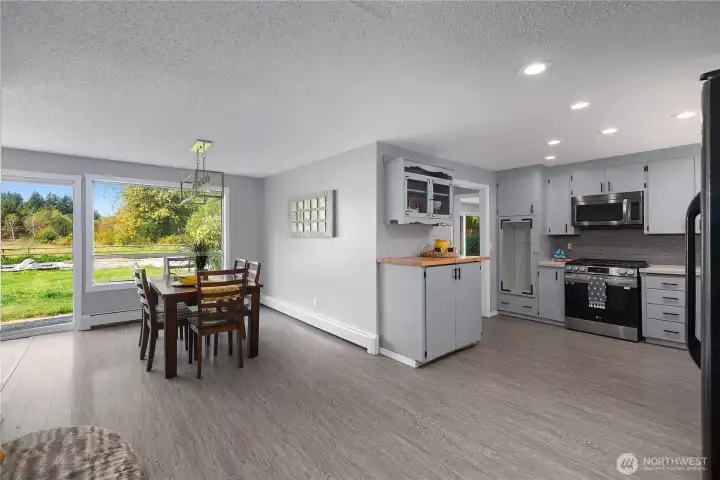 Kitchen and dining area