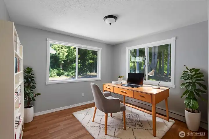 Bedroom #3 - staged as an office