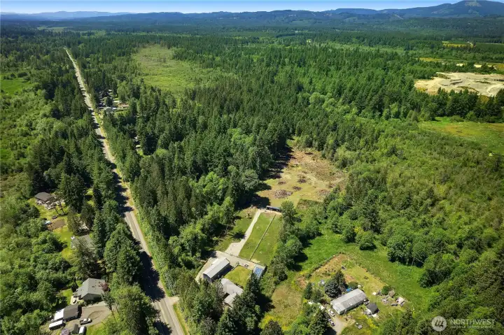 2 parcels complete this property with room for animals and lots of privacy!