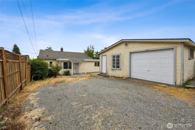 Garage and additional parking