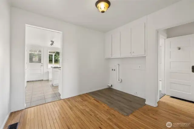 Dining room and Laundry area
