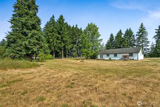 Backyard with Deck, Garden Boxes, and Tons of Potential!