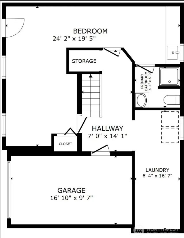 Lower floor plan - dimensions are approximate