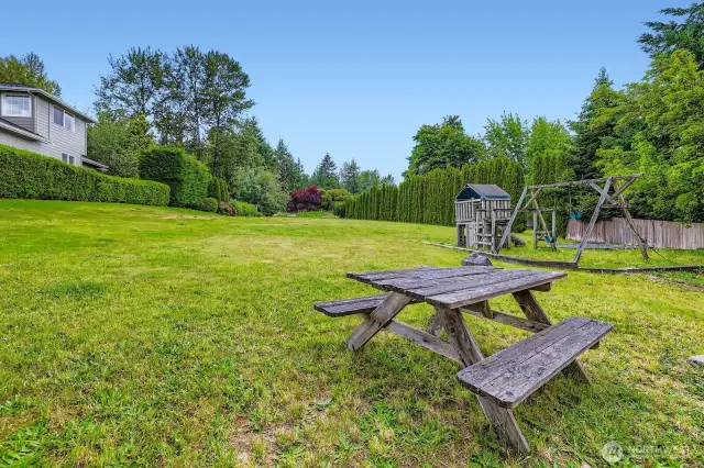 Plenty of room for outdoor activities.