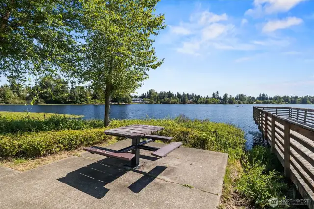 Stroll around Silver Lake just steps outside your front door.