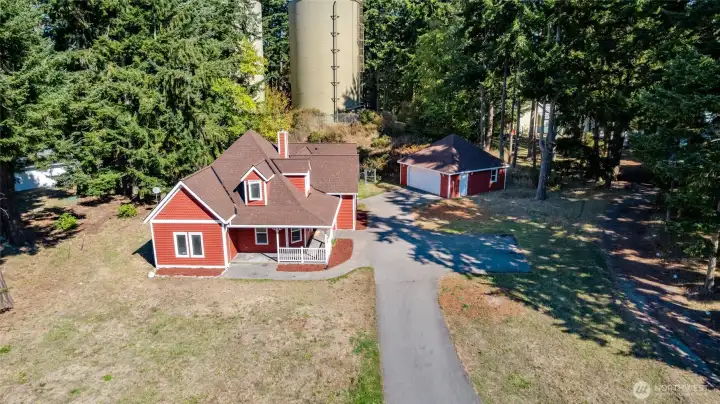 Large front yard