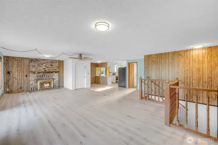 Take the stairs to explore the lower level