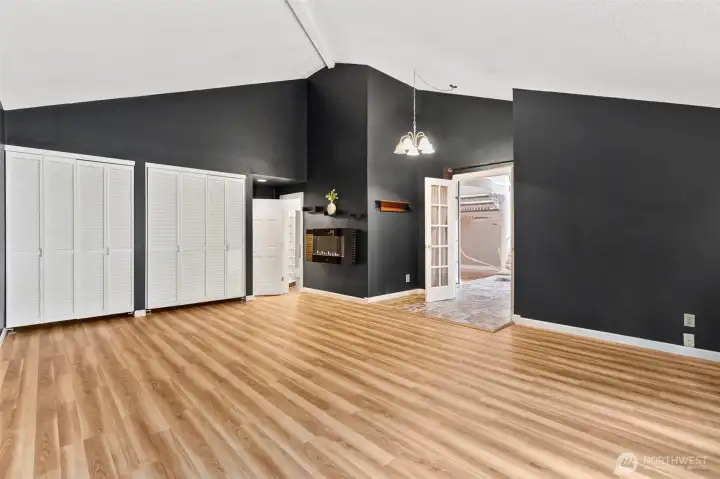More primary views!  Besides these two closets there is a big primary walk in closet.