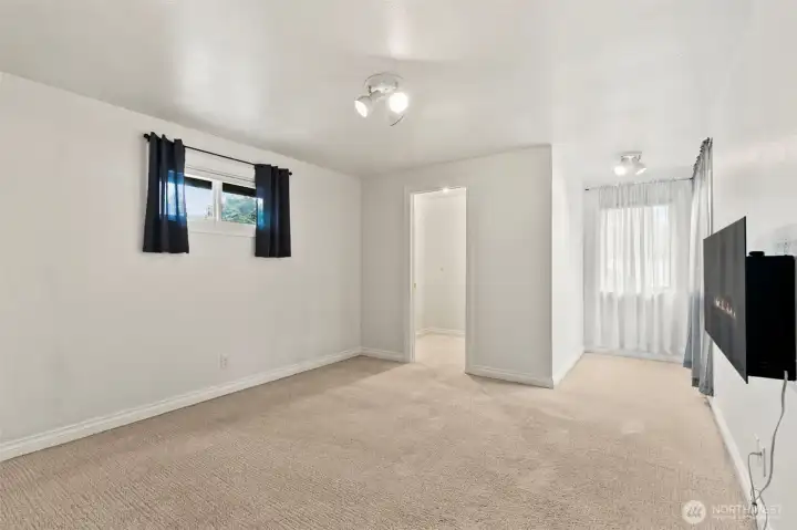 Bedroom #1 with walk-in closet.  Very spacious