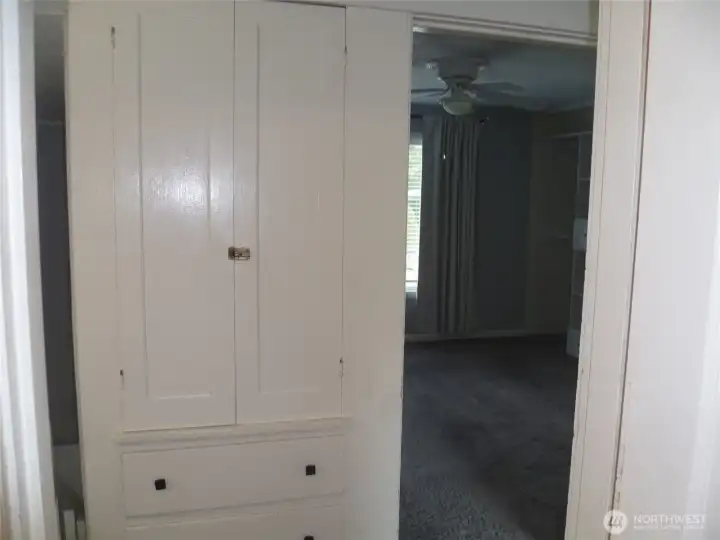 Upper hall built-in storage