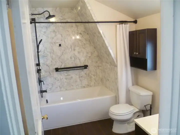 Upper bathroom remodeled