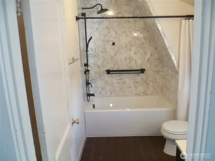 Upper bathroom remodeled