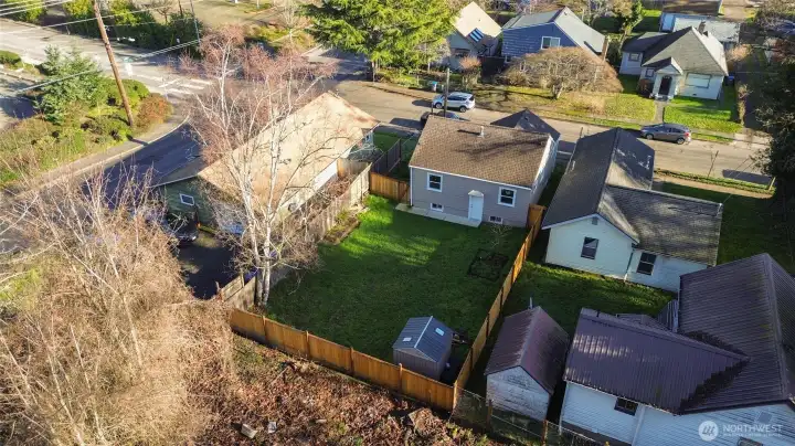 Fully Fenced Back Yard