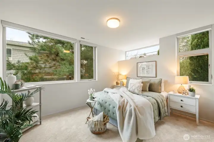 Generous guest bedroom