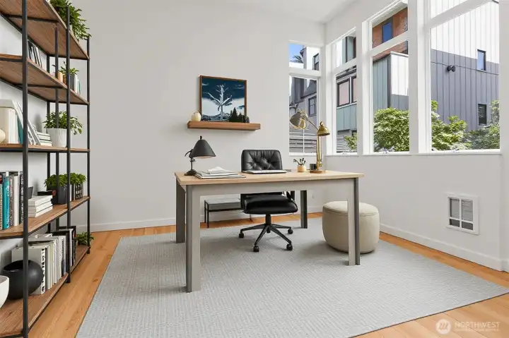 Virtual Staging as an Office Instead of a Bedroom