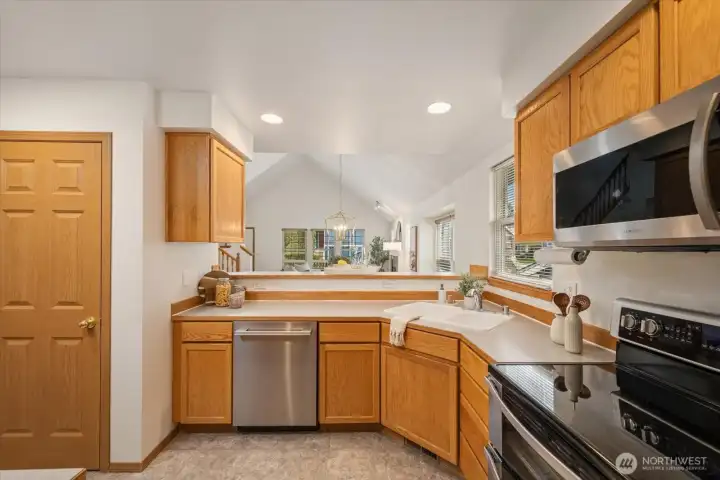 A brand new dishwasher offers quiet, high-efficiency performance for everyday ease.