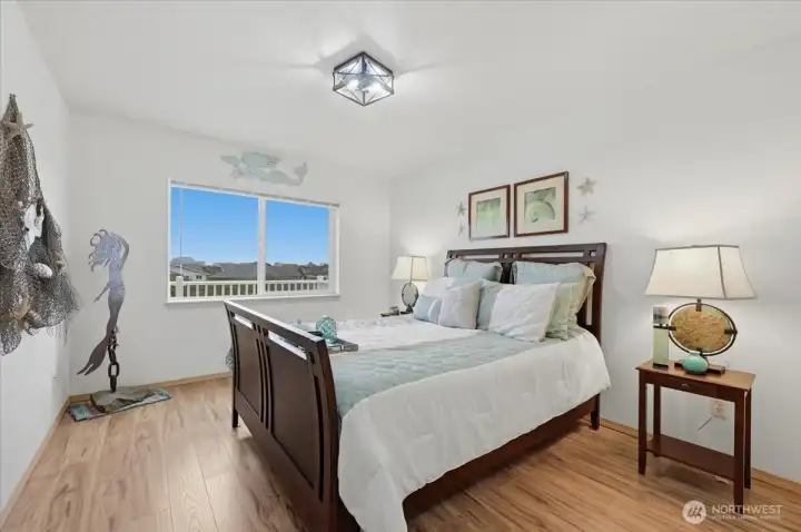 Upstairs primary suite~this is sooooo cute in person!