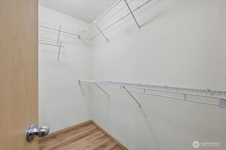 Big walk-in primary closet~