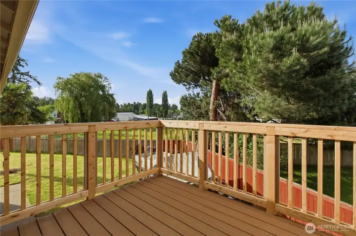 Patio off of dining and kitchen.