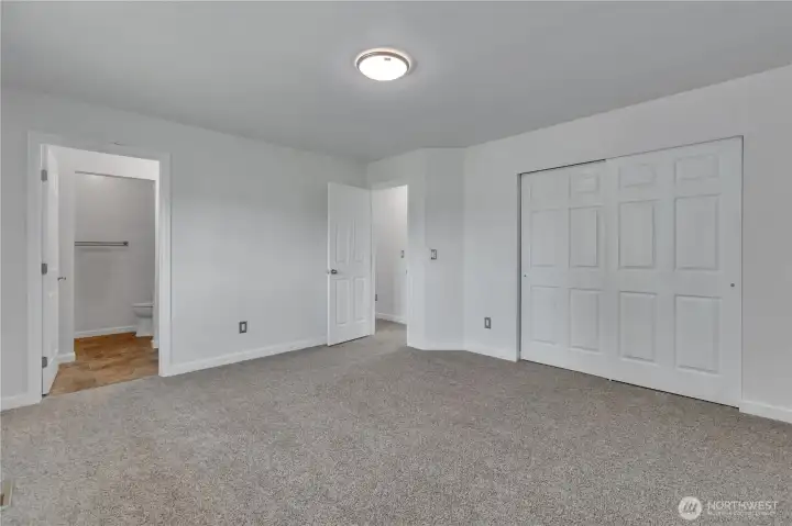 Primary with attached bath.