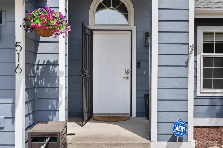 Covered front porch