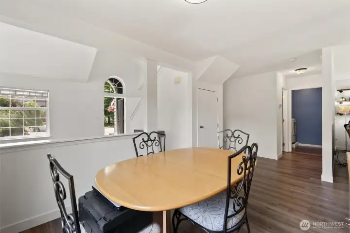Right off of the living room