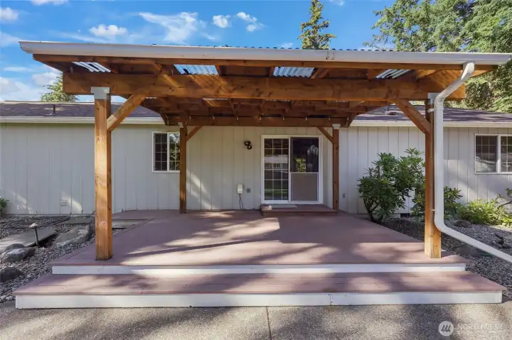 Covered Back Porch Exterior