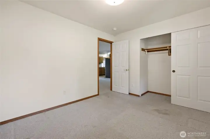 Second Bedroom - deep closet space.