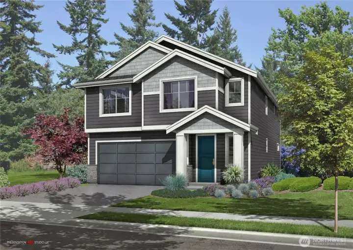 Plans & elevations are artist renderings only; may not accurately represent the actual condition of a home as constructed.  May contain options, colors, or features which are not standard.