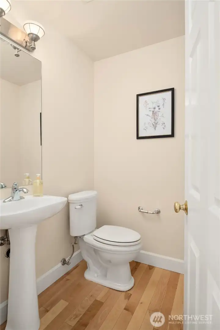 Main level powder bathroom.
