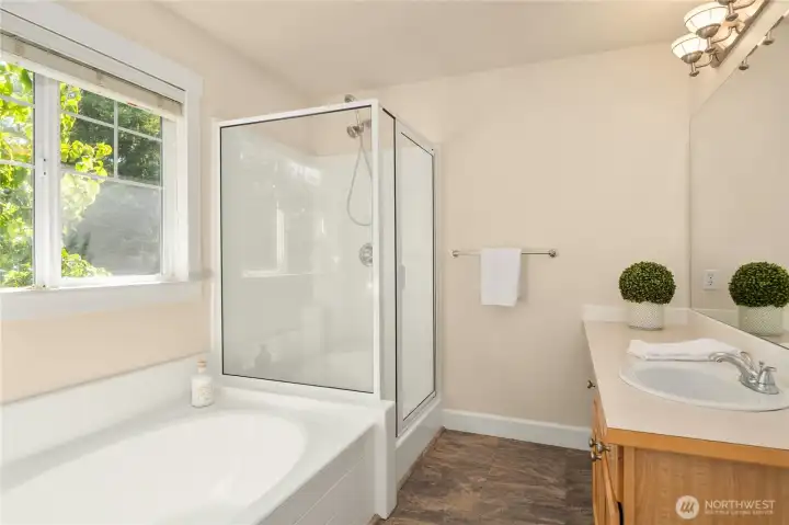 Primary bathroom.