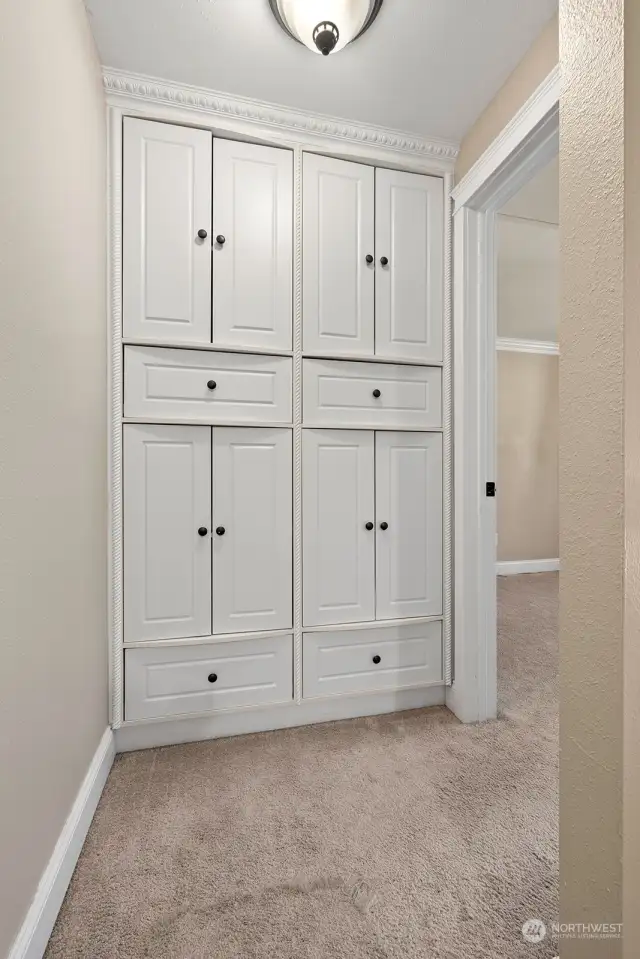 Extra Custom Hall Storage!